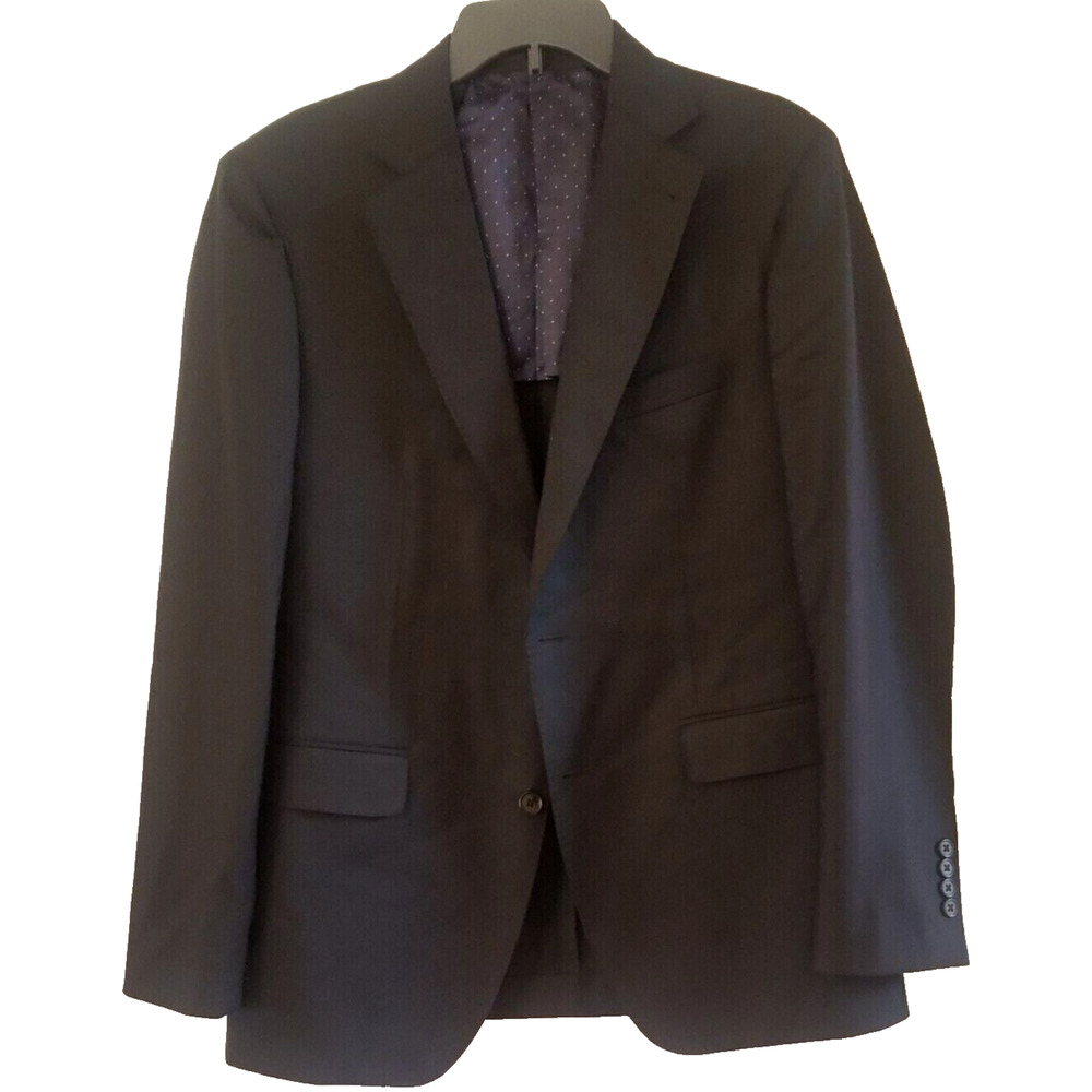 Alton Lane Men's Suit Jacket Tailored Fit Notch Lapel Collared Sz 42R Black NWT - Picture 3 of 8